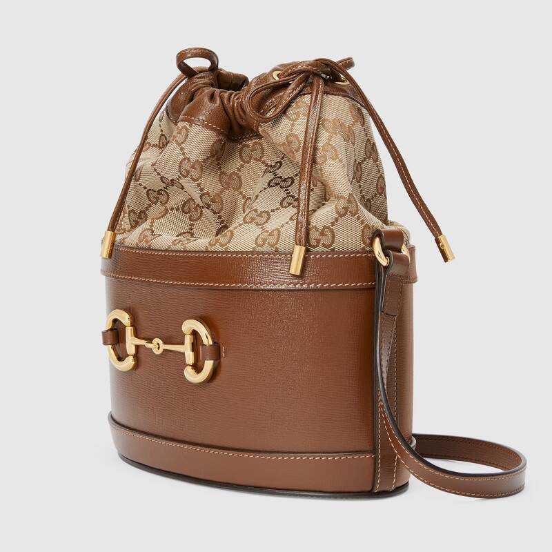 Gucci Horsebit 1955 Bucket Bag Shoulder Bag 602118 Brown